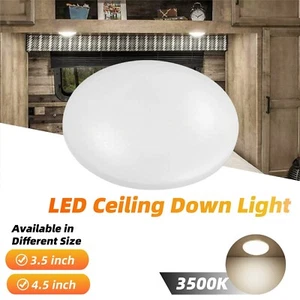3.5"/4.5" LED Ceiling Down Light 12V Under Cabinet Lamp RV Camper Trailer Pure W - Picture 1 of 15