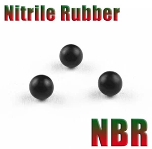 Black Nitrile Rubber Solid Ball Soft NBR Oil Resistant Fuel Petrol Diesel Oil - Picture 1 of 5