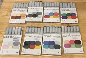 8 packs Copic Sketch Art .TOO dual tipped Pens no duplicates new sealed - Picture 1 of 3