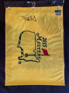 jordan speith signed 2015 masters flag autograph- authentic - Picture 1 of 4