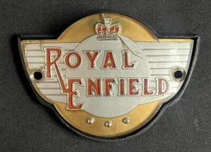 ROYAL ENFIELD CLÁSICO 350 MOTOCICLETA TANQUE INSIGNIA EMBLEMA INSIGNIA HECHA COMO UNA PISTOLA - Imagen 1 de 10