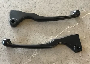 HONDA CG125 1984 - 2002 BLACK FRONT DRUM BRAKE & CLUTCH LEVER LEVERS SET DRUM - Picture 1 of 3