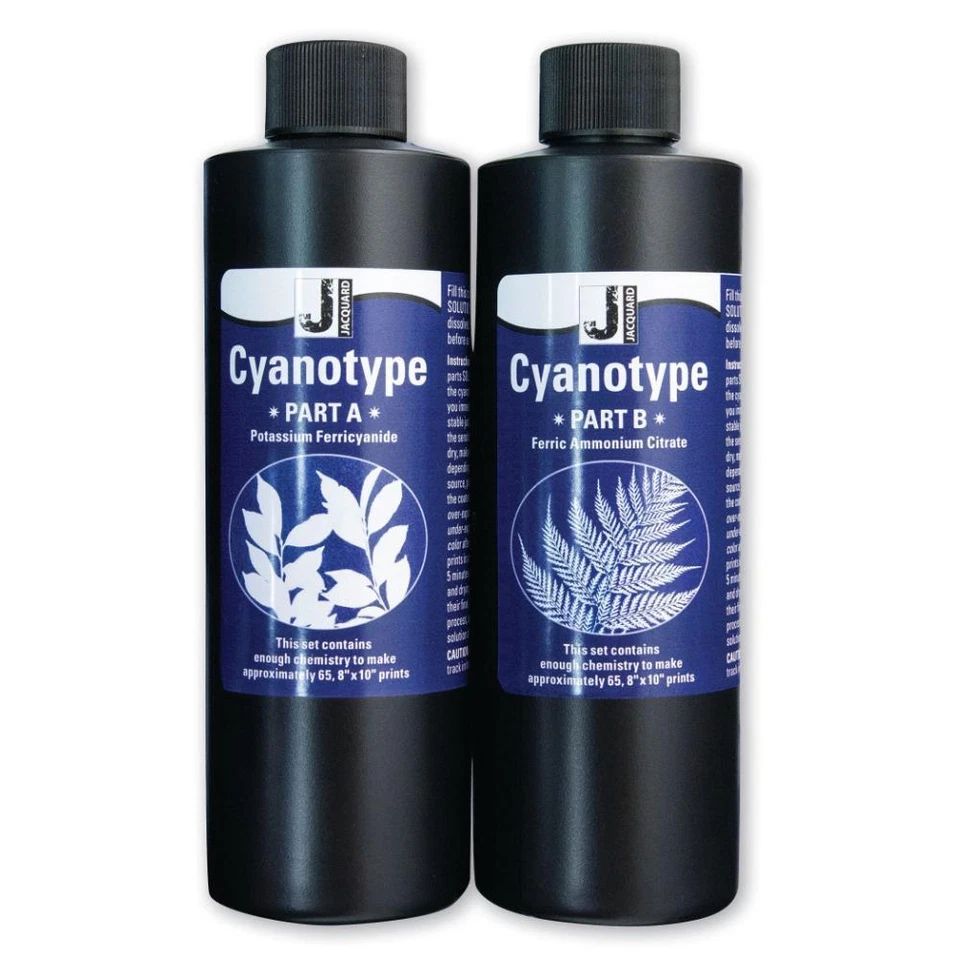 Jacquard Cyanotype Sensitizer Set Blue Printing on Paper & Fabric F-JCY1100