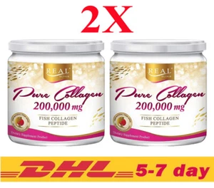 2x Colágeno Puro Elixir Real 200.000mg Péptido de Pescado Reducir la Humedad de Arrugas - Imagen 1 de 6