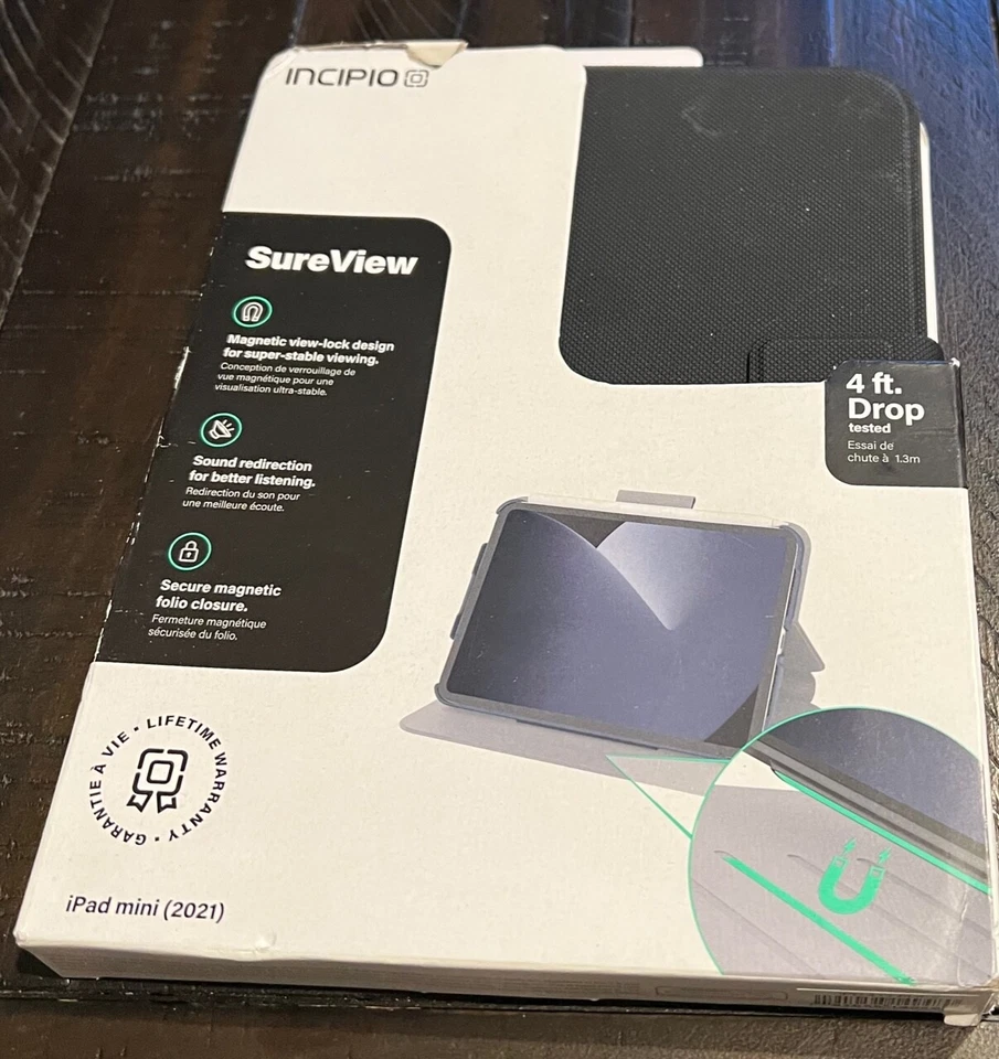 Funda CIPIO SUREVIEW CIERRE MAGNÉTICO para Apple iPad Mini 2021 - Negra Foto 1 de 1