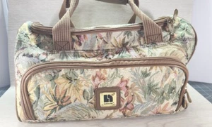 Leisure Tapestry Bag Set (2) VTG  Med Duffle-like And Travel Train With 1 Strap. - Picture 1 of 23