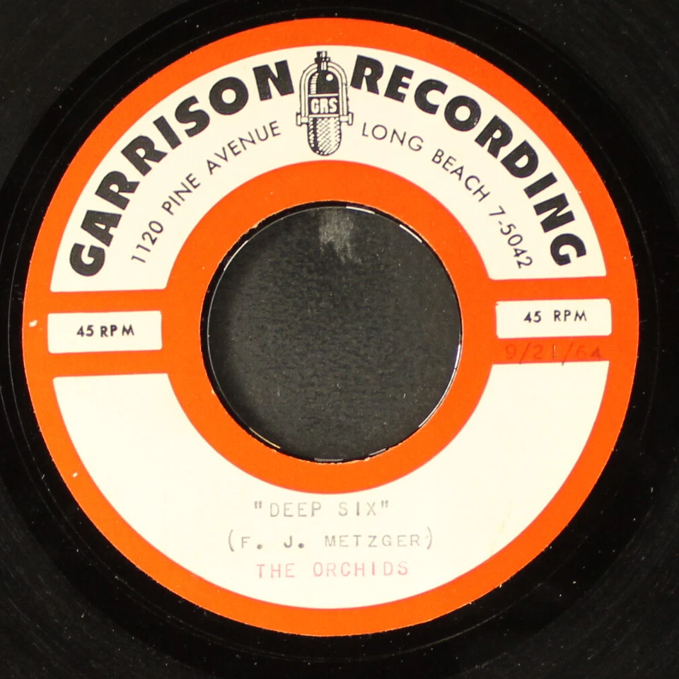 ORCHIDS: deep six / butterscotch GARRISON 7" Single 45 RPM - Image 1 of 2