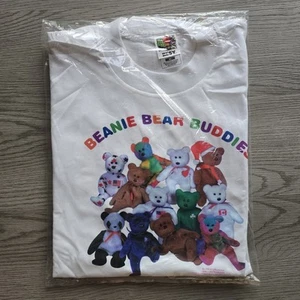 Vintage 1998 Beanie Bear Buddies Ty Beanie Babies T Shirt XL New Toy Plush 90s - Picture 1 of 6