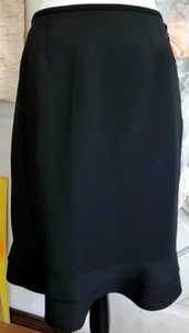 Tahari ASL Black Skirt Raffle Hems Women Size 6 Office School Career NWT Preppy - Picture 1 of 3