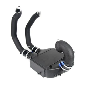 Dual Pass Top Mount Intercooler + Charge Pipes For BMW M3 F80 M4 F82 M2 F87 S55  - Picture 1 of 24