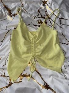 Butterfly Yellow Top In S PULLNBear - Picture 1 of 2