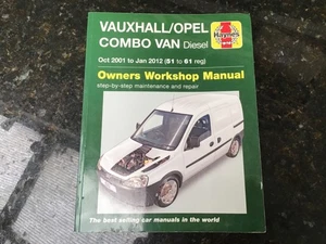 FURGONETA COMBO VAUXHALL/OPEL modelos diésel 01 a 2012 manual de reparación de servicio de Haynes - Imagen 1 de 6