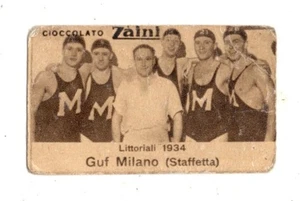 KARTONFIGUR RUCKSÄCKE LITTORIALI 1934 GUF MILANO ATHLETICA STAFFETTA - Bild 1 von 2