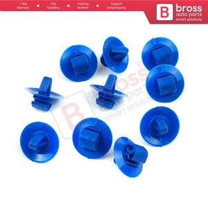 10 Pieces Side Moulding Clip 7703077420 Blue Color For Opel Nissan Iveco Renault - Picture 1 of 7