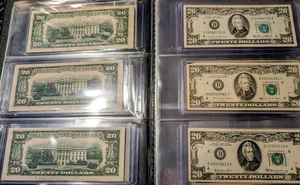 US Currency Lot Of 22 Notes 1928-2017 Various Denominations Face $307 -Free Ship - Picture 1 of 9