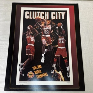 Costacos Brothers Poster Houston Rockets Clutch City 1995 NBA World Champions - Picture 1 of 4