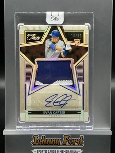 Parche de novato Panini Three And Two Evan Carter Lone Star RPA automático 18/32 radiocontrol 2024 - Imagen 1 de 2