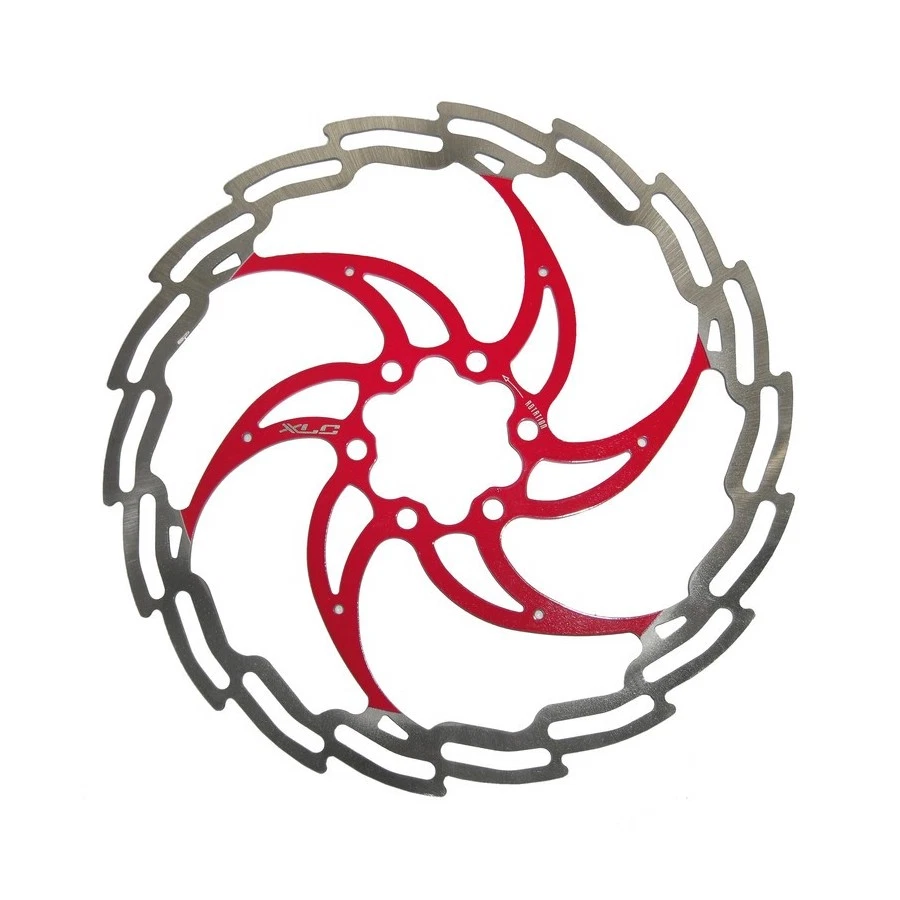 disco freno diametro 203 mm argento/rosso 2500321504 XLC freni bici Foto 1 de 1