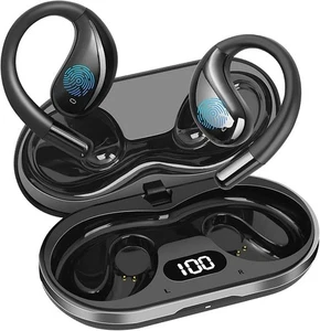 Open Ear Clip Wireless Earbuds Bone Conduction Headphones, Bluetooth 5.4, Ope... - Picture 1 of 9