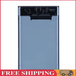 2.5inch SSD Case SATA To USB3.1 8TB SSD HDD Hard Disk Box (Transparent Black) - Bild 1 von 12