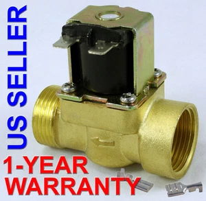 3/4 pulgadas 24V CA VAC válvula solenoide de latón delgada NPS gas agua aire normalmente cerrado - Imagen 1 de 8