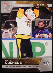 2022-23 22/23 TOPPS NOW NHL Stickers #93 Matt Duchene Nashville Predators