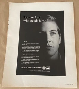 Publicidad Consejo Ayuda Financiera Colegio anuncio impreso 1966 original vintage años 60 plomo - Imagen 1 de 1