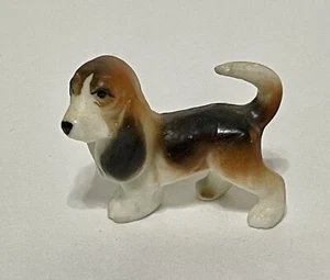 Vintage Miniature Standing Basset Hound Puppy Dog Figurine (Hagen Renaker?) - Picture 1 of 6