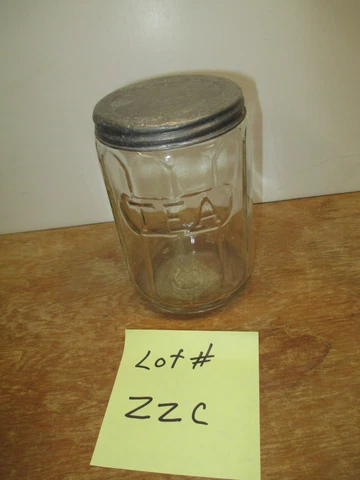 HOOSIER CABINET ORIGINAL TEA SPICE JAR COLONIAL STYLE PATTERN LOT # ZZC Cover