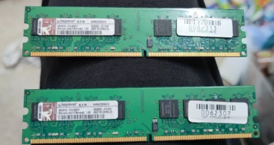 1GB Kingston DDR2 RAM 667MHz PC2-5300 DIMM 240-pol. CL5 KVR667D2N5/1G (2 Moduli) - Immagine 1 di 2