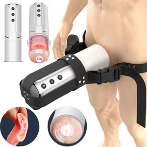 Automatic Male Masturbaters HandsFree Rotating Cup Thrusting Stroker Men Sex Toy - Picture 1 of 12