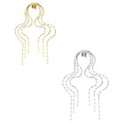 Delicate Baroque Modern Hair Jewelry Wedding Party Studded Tassels