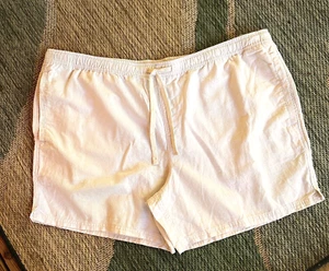 No Boundries Cotton Linen Shorts Women's 3XL Creamy White Pull On Pockets - Picture 1 of 9