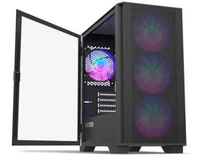Montech AIR 100 ARGB MICRO-ATX Tower with Four ARGB Fans Pre Installed Ultra-Mi - Picture 1 of 2