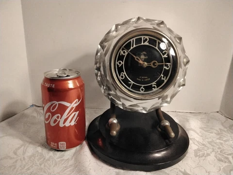 VIntage  USSR MAJAK  11 Jewels Mantelpiece/ Desk Clock. 1960-70s. VGC. Working Cover