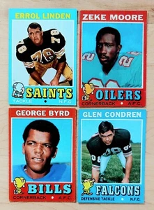 1971 Topps Football Lot of 4 Different - Picture 1 of 2