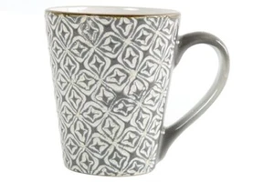 Tasse Becher Kaffeebecher Viola Grau/Gold L12B8,8H10,5CM  Landhaus 310ml 768764 - Bild 1 von 1