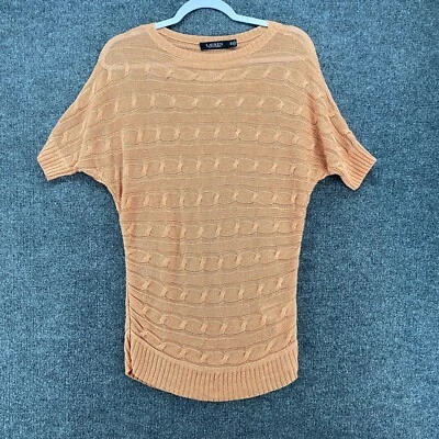 Suéter Lauren Ralph de Lino para Mujer XS Coral Pullover Transparente Años 90 Pescador Crudo Y2K Foto 1 de 4