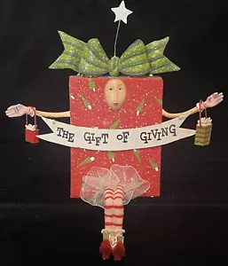 Krinkles * THE GIFT of GIVING * STOCKING HOLDER Patience Brewster Dept 56 W/ Box - Picture 1 of 5