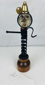 Steampunk Scrap Metal Industrial Figurine Sculpture Robot Figure Handmade 12” - Picture 1 of 10