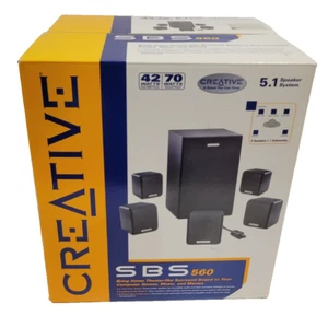 NEW Creative Labs SBS 5.1 560 Multimedia Home Theatre Subwoofer With 5 Speakers - Afbeelding 1 van 7