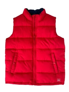 Gap New Kids Red Puffer Vest L ColdControl Max Water-Resistant Unisex 10-11 Yrs - Picture 1 of 9
