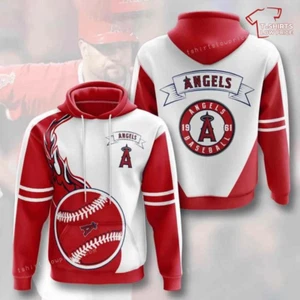 Los Angeless Team Angelss Hoodie, Baseball 3D Hoodie For Men and Women - Picture 1 of 2