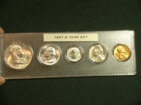 1957-D Very Choice BU Denver Mint Year Set                  -     57D3 Cover