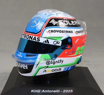 Spark Kimi Antonelli 2025 Formula 1 Grand Prix Replica 1/5 Scale Helmet 5HF186 - Image 1 of 4