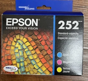 exp 06/2027 3Pack 252 Genuine Epson Color Ink Cartridges CMY T252520-S NIB - Picture 1 of 5