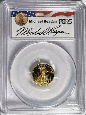 2011 $5 GOLD EAGLE PCGS PR70 $825.00 APENAS 499 REAGAN ITEM MUNDIAL CLASSIFICADO # GHW - Imagem 1 de 2