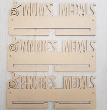 personalised medal hanger holder rack 4mm Mdf for craft display wall