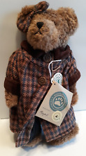 Boyds Bear plush 11" Megan in plaid coat & overalls with tags