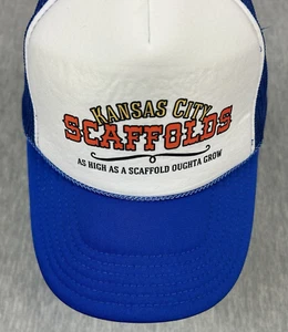 Kansas City Scaffold Rope Foam Front Trucker Baseball Hat Mens Snapback VTG - Picture 1 of 9